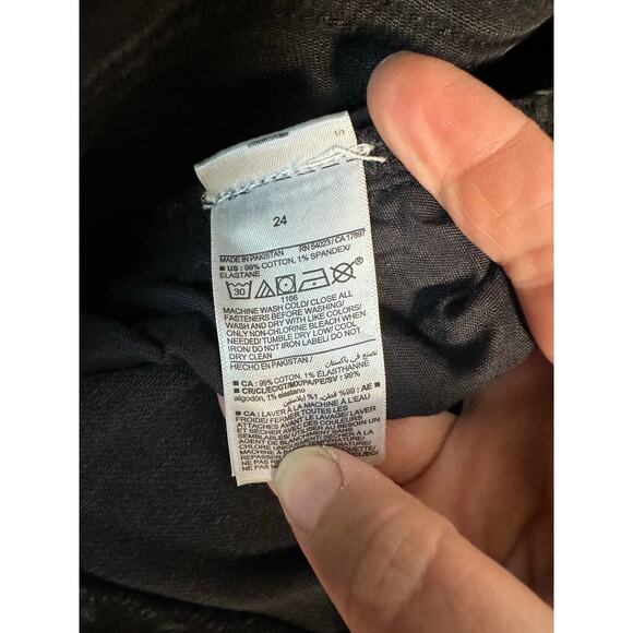 Old Navy women’s black jeans mid rise OG straight casual denim Goth plus size - Picture 4 of 11